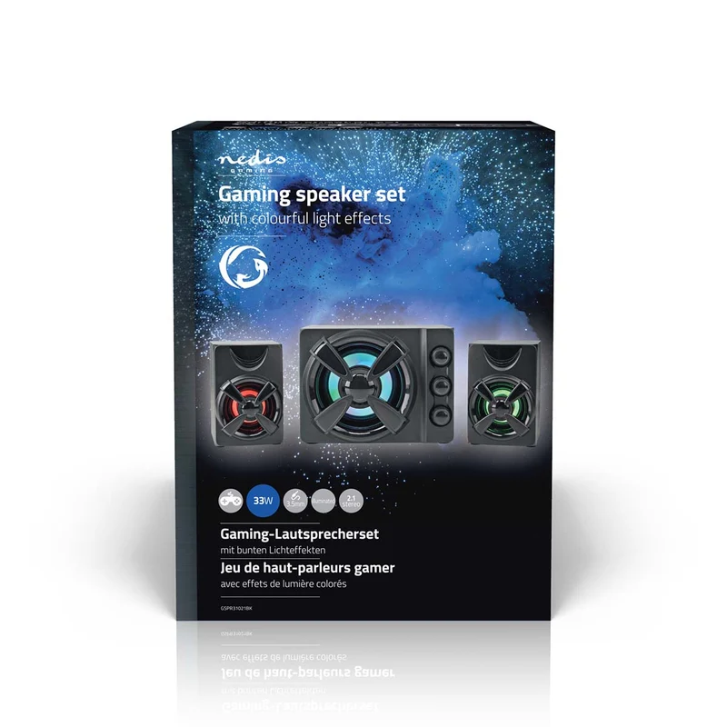Gaming Speaker Speaker-kanalen: 2.1 - USB Gevoed - 3,5 mm Male
