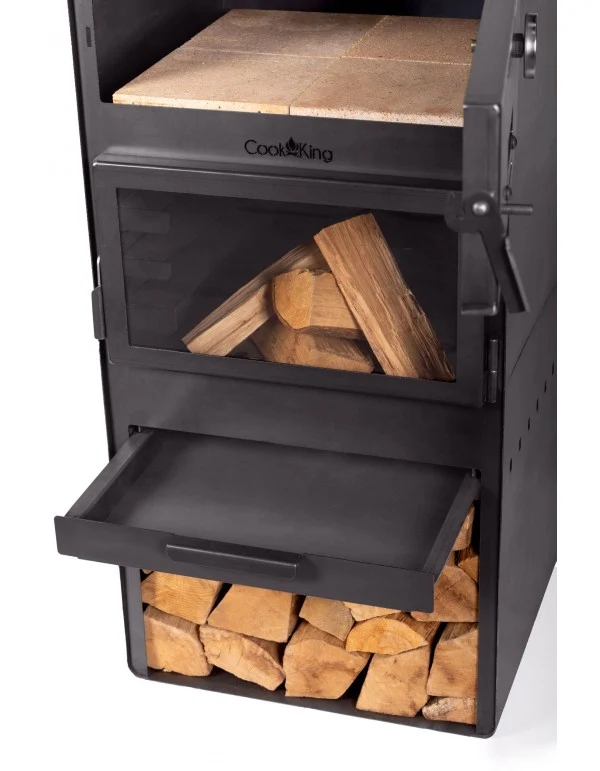Tuinkachel VENTO met oven en dubbel gehard glas | CookKing