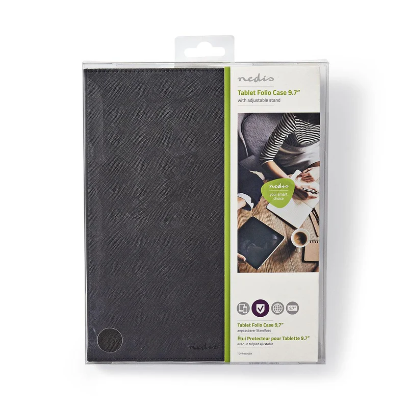 Tablet Folio Case Universeel - Zwart - PU