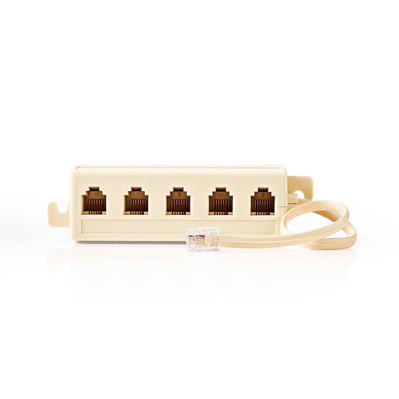 Telecomverlengkabel RJ11 Male - 5x RJ11 (4/6) Female - 0.20m
