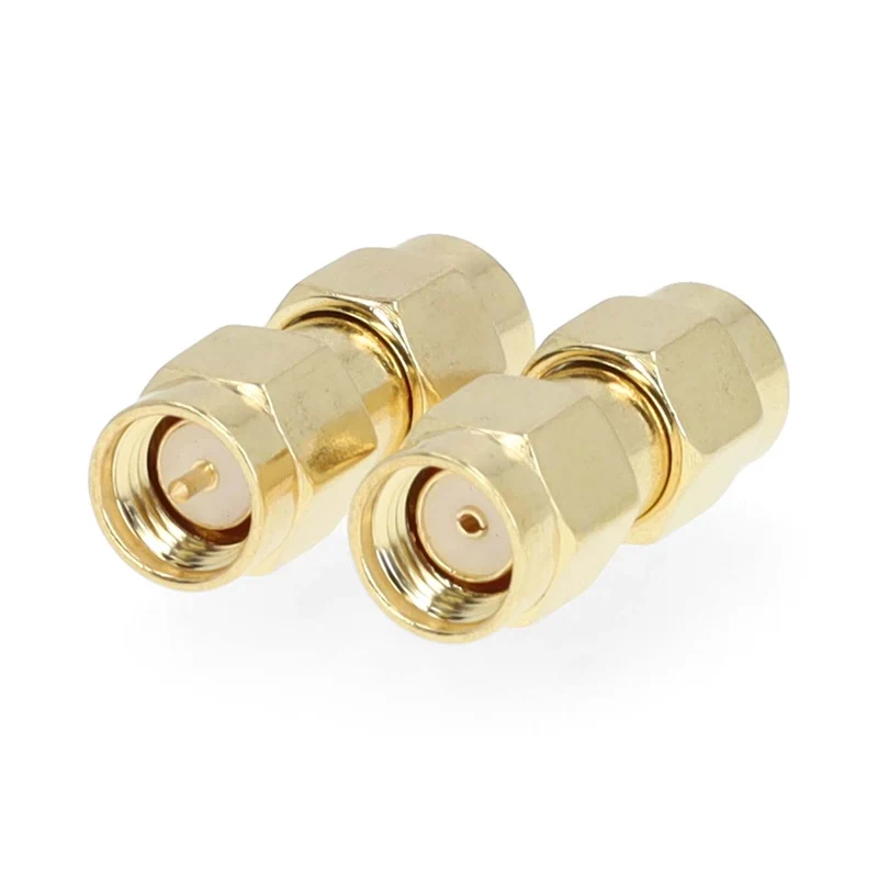 SMA-Adapter SMA Male Omgekeerde Polariteit - SMA Male - Verguld