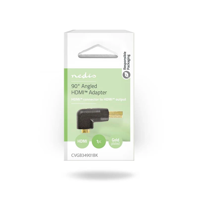 HDMI™-Adapter HDMI™ Connector - HDMI™ Output - Verguld