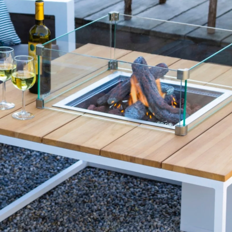 Cosi Fires - Vuurtafel Cosiloft white / teak