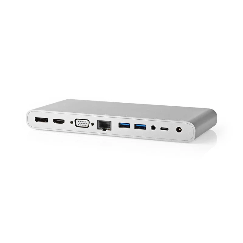 USB Docking Station USB 3.2 Gen 1 - USB-C™ Male - DisplayPort Female / HDMI™ Output / RJ45 Female / VGA Female 15p / 2x 3,5 mm Female / 2x USB-C™ / 4x USB-A