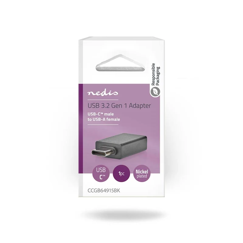 USB-C™ Adapter USB 3.2 Gen 1 - USB-C™ Male - USB-A Female