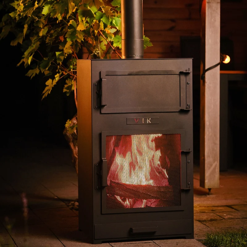 VIK - Juno Pizza oven tuinhaard zwart