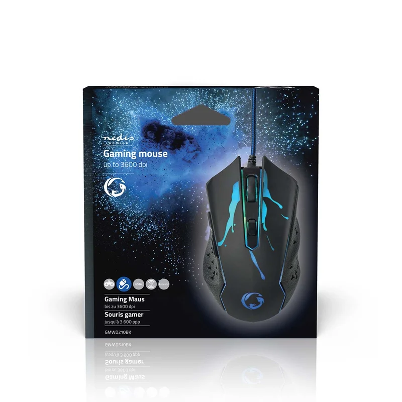 Gaming Muis Bedraad - 1200 / 1800 / 2400 / 3600 dpi - Instelbare DPI