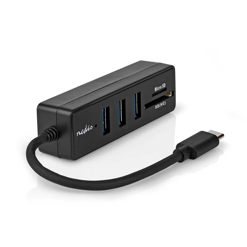 USB-Hub 1x USB-C™ - 3x USB A Female - 5-Poorts poort(en)
