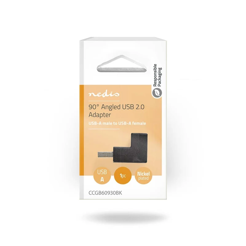USB-A Adapter USB 2.0 - USB-A Male - USB-A Female