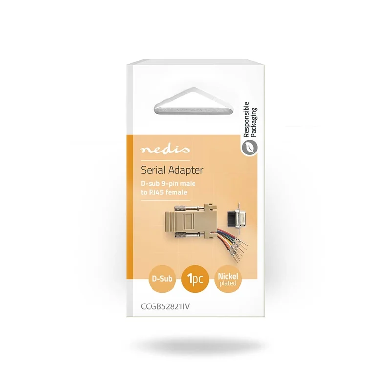 Seriële Adapter Adapter - D-SUB 9-Pins Male - RJ45 Female