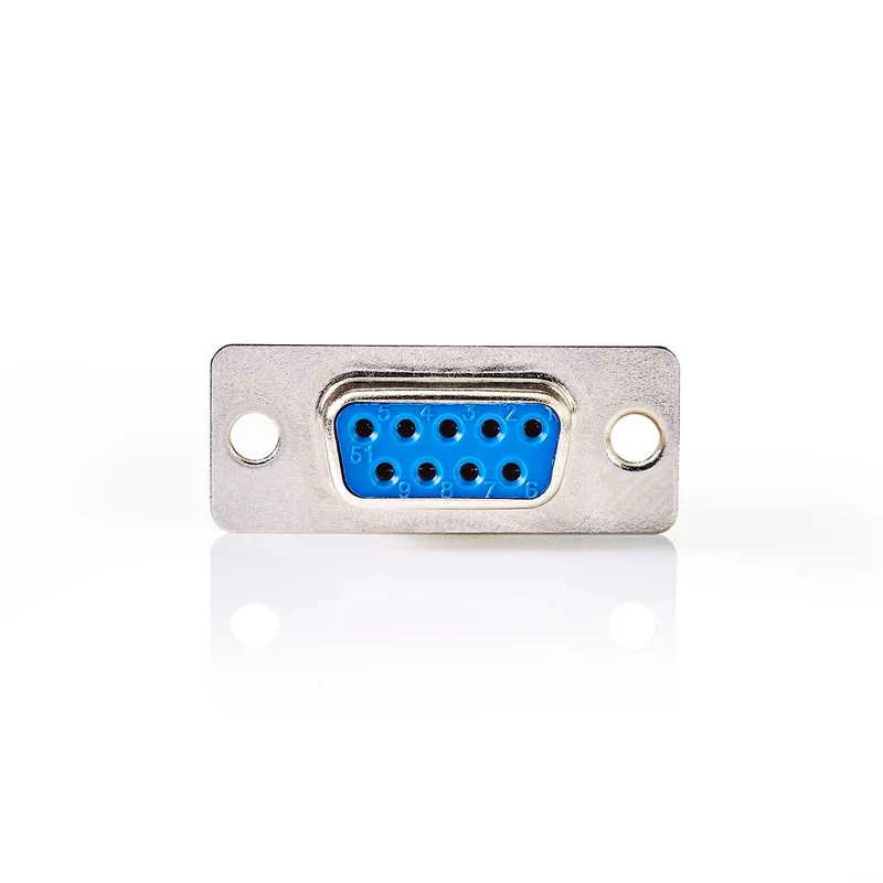 D-Sub-Chassisdeel D-SUB 9-Pins Female - Zilver - Doos