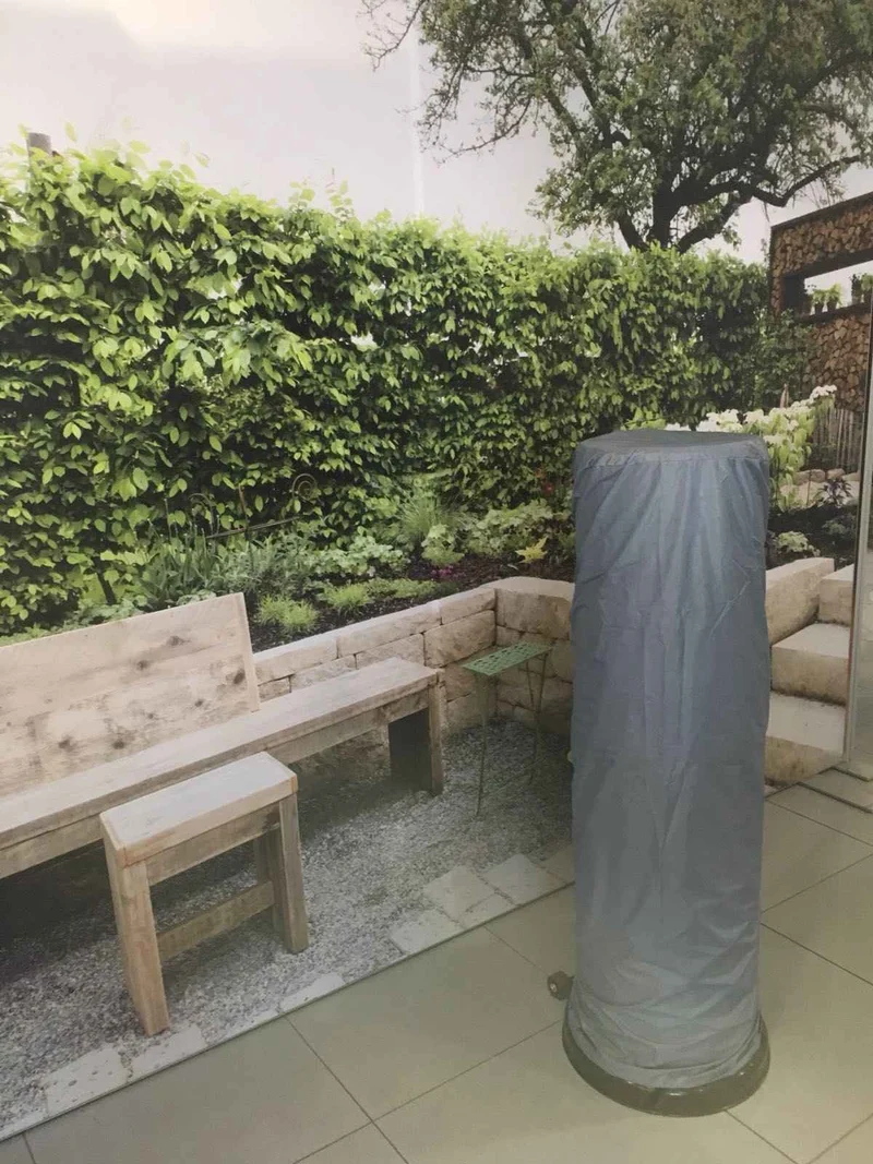 HOES / COVER LOUNGE HEATER 1.35m zwart