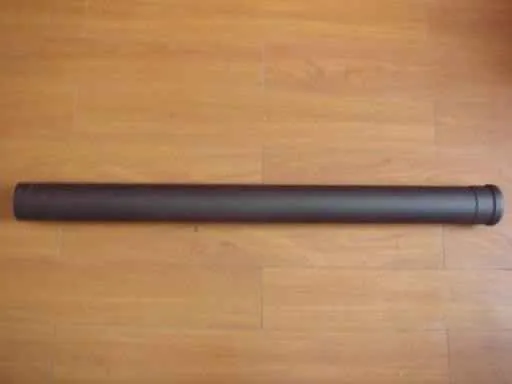 80mm ZWARTE PIJP 100CM - Hittebestendige Rookafvoeroplossing