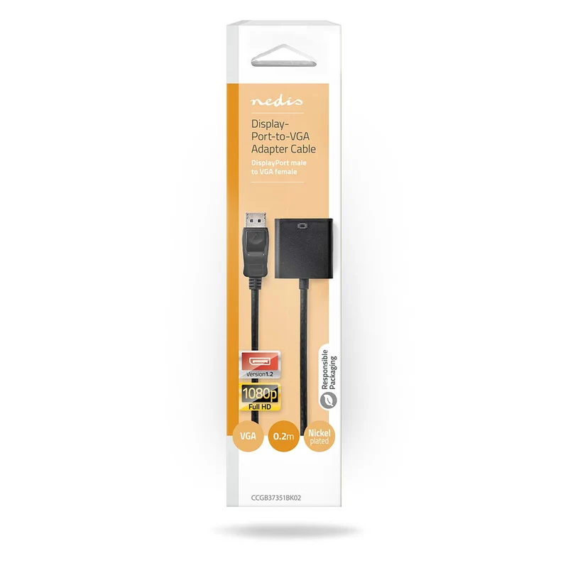 DisplayPort-Adapter DisplayPort Male - VGA Female 15p - 1080p