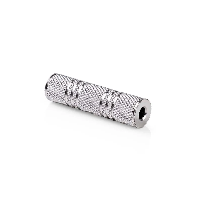 Stereo-Audioadapter 3,5 mm Female - 3,5 mm Female - Vernikkeld