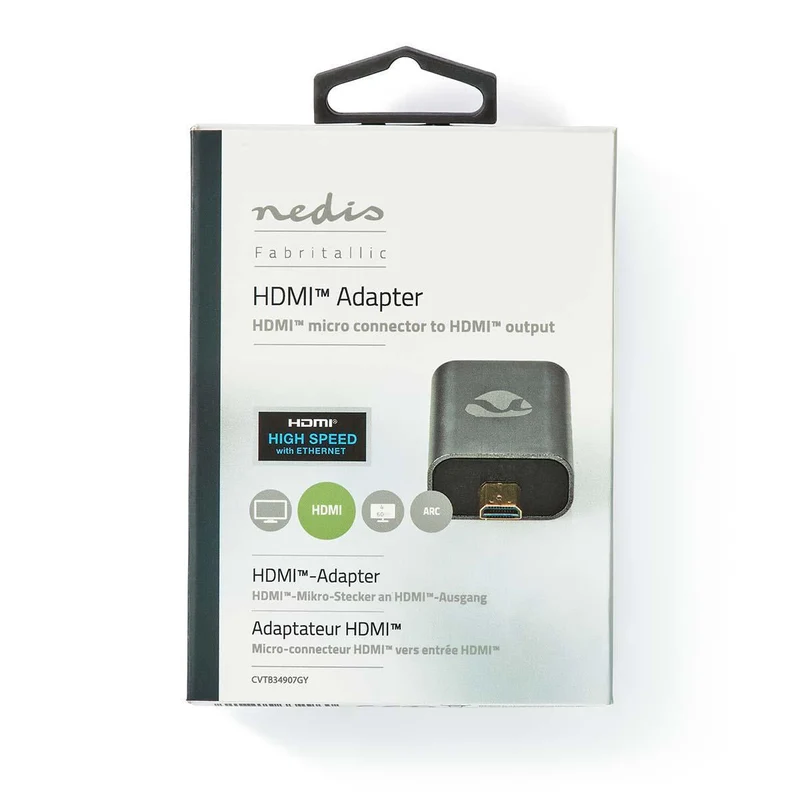 HDMI™-Adapter HDMI™ Male / HDMI™ Micro-Connector - HDMI™ Output - Verguld