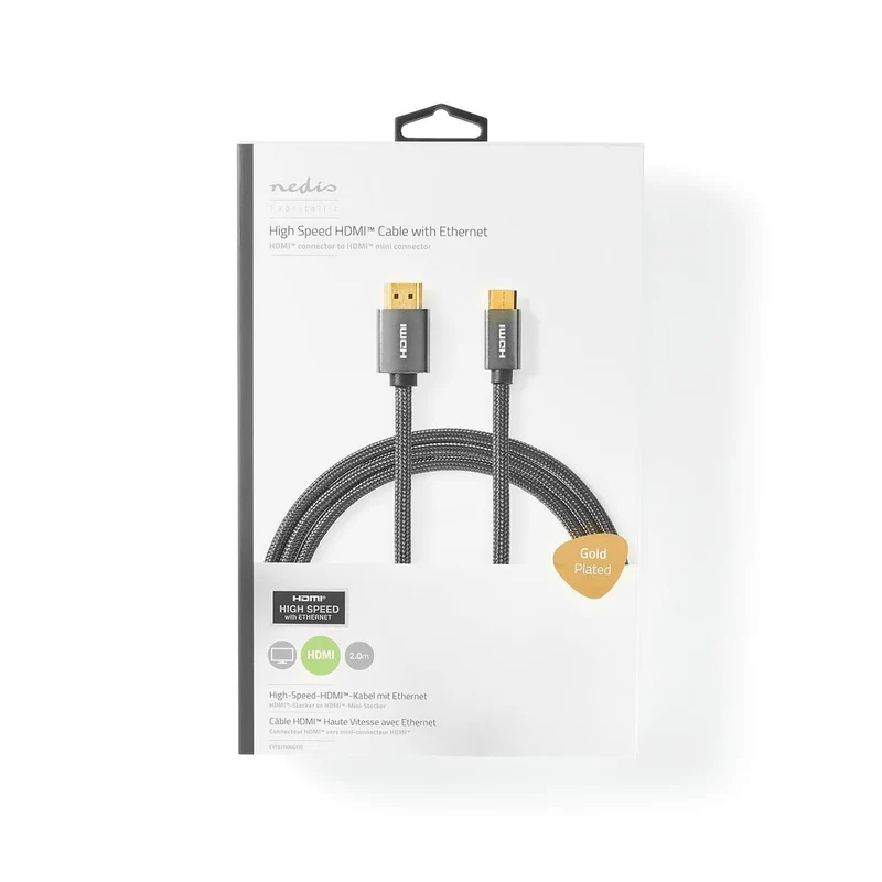 High Speed HDMI™-Kabel met Ethernet HDMI™ Connector - HDMI™ Mini-Connector - 4K@60Hz