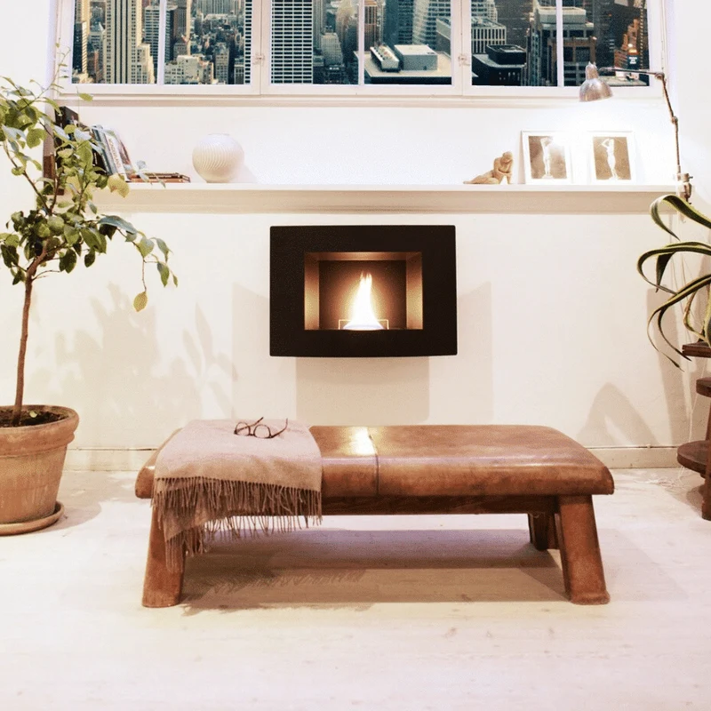 Wall 180 Steel Black - Tenderflame