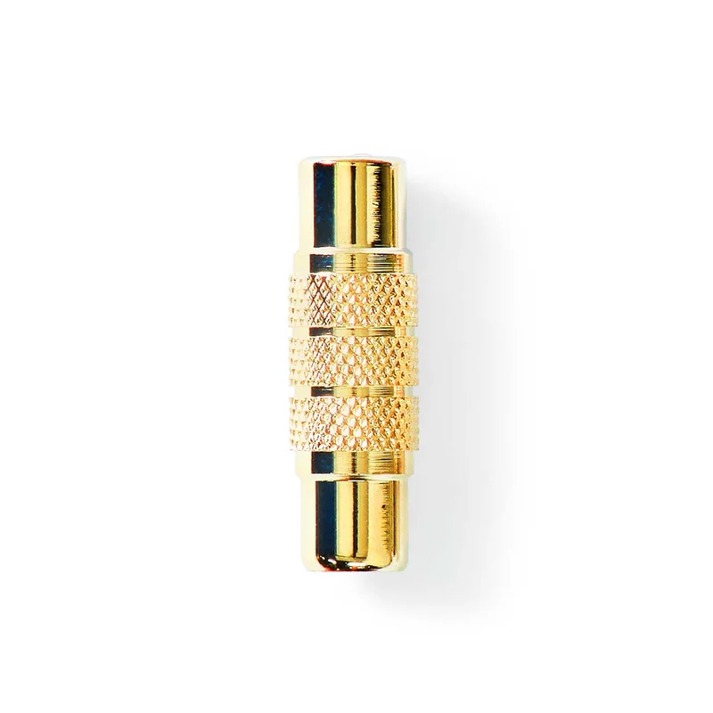 Mono-Audioadapter RCA Female - RCA Female - Verguld