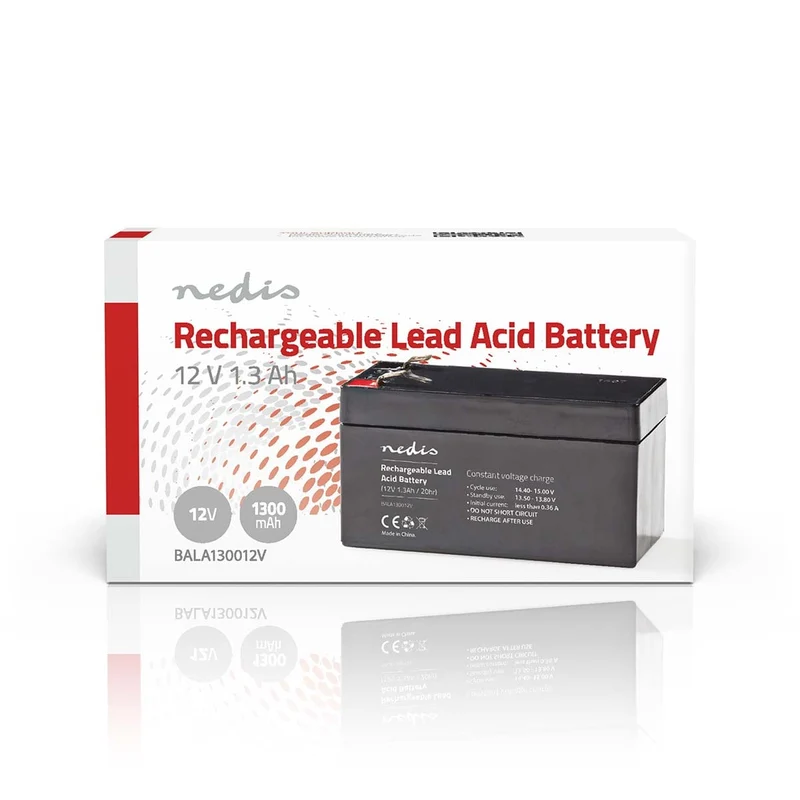 Oplaadbare Loodaccu 12V - 1300 mAh