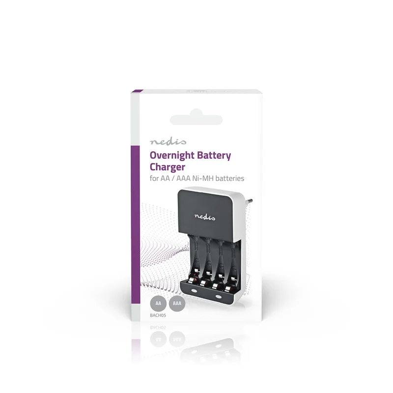 NiMH-Batterijlader AA / AAA 1.2 V DC - Druppelladen - Euro / Type-C (CEE 7/16)