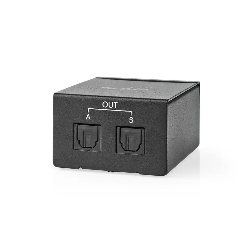 TosLink-Splitter 2-wegs - Ingangen audio / video / data: TosLink Female - Uitgangen audio / video / data: 2x TosLink