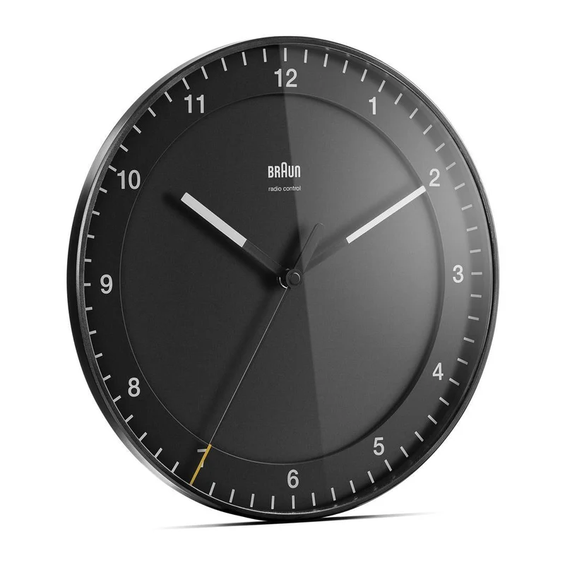 Braun Bc 17 B-Dcf Radio Wall Clock Black