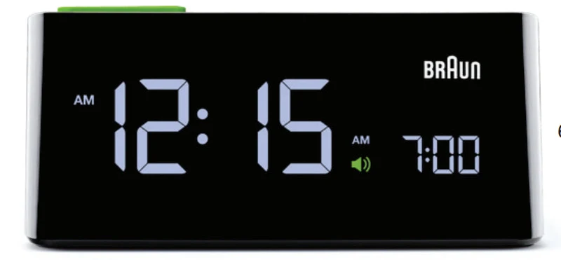 Braun Bnc 016 Bkeu Led Alarm Clock Black
