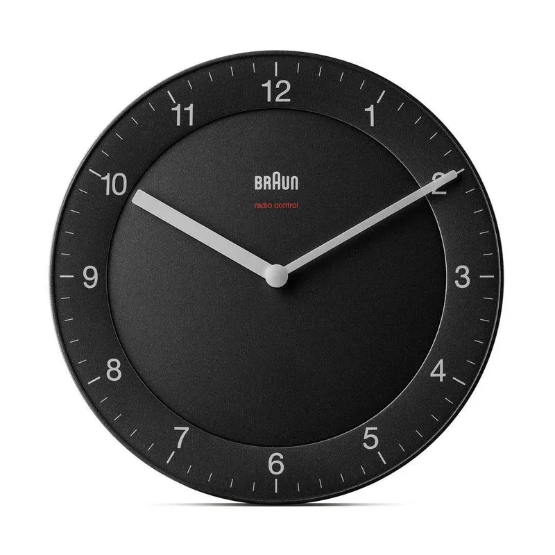 Braun Bc 06 B-Dcf Radio Wall Clock Black