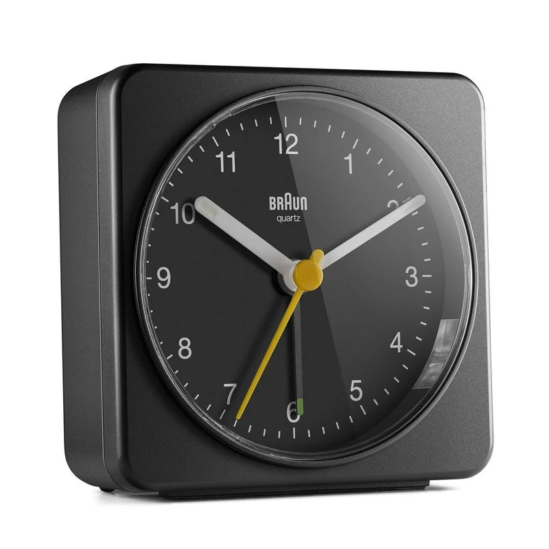 Braun Bc 03 B Quartz Alarm Clock Analog Black