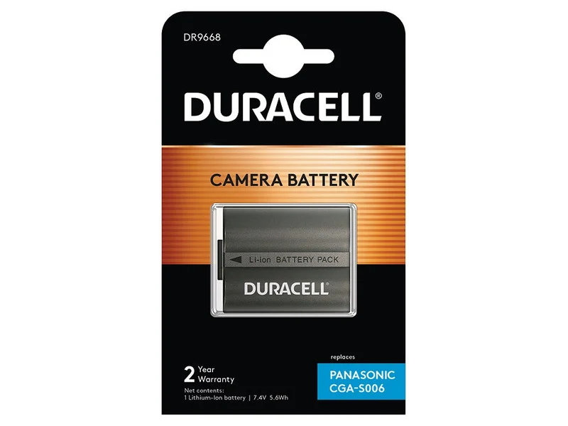 Duracell Li-Ion Akku 750 Mah For Panasonic Cga-S006