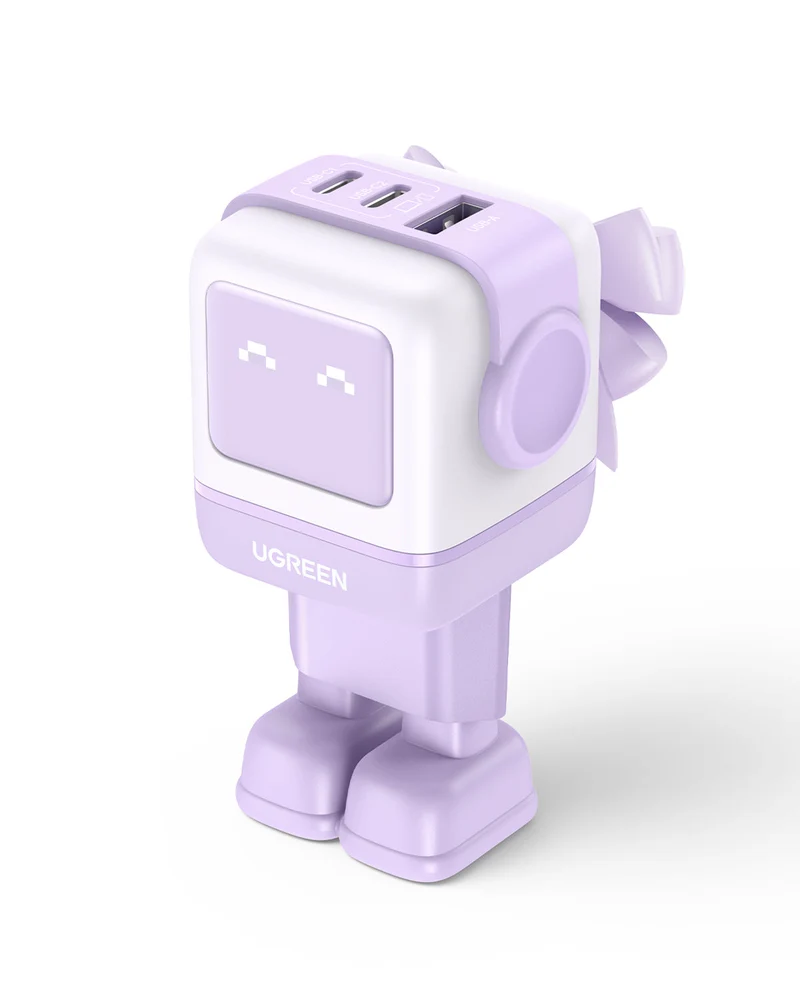 Ugreen Uno Rg 65W 3-Port Gan Fast Charger Eu Purple