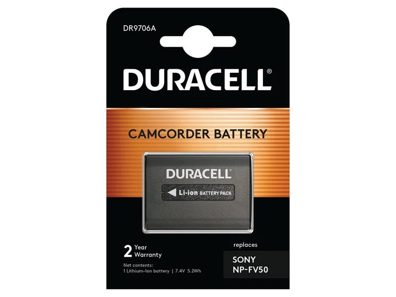 Duracell Li-Ion Battery 700Mah For Sony Np-Fv50