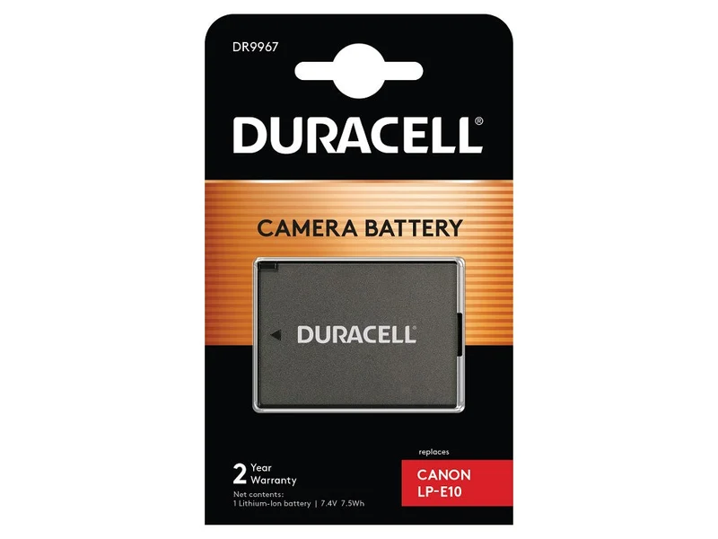 Duracell Li-Ion Akku 1020 Mah For Canon Lp-E10