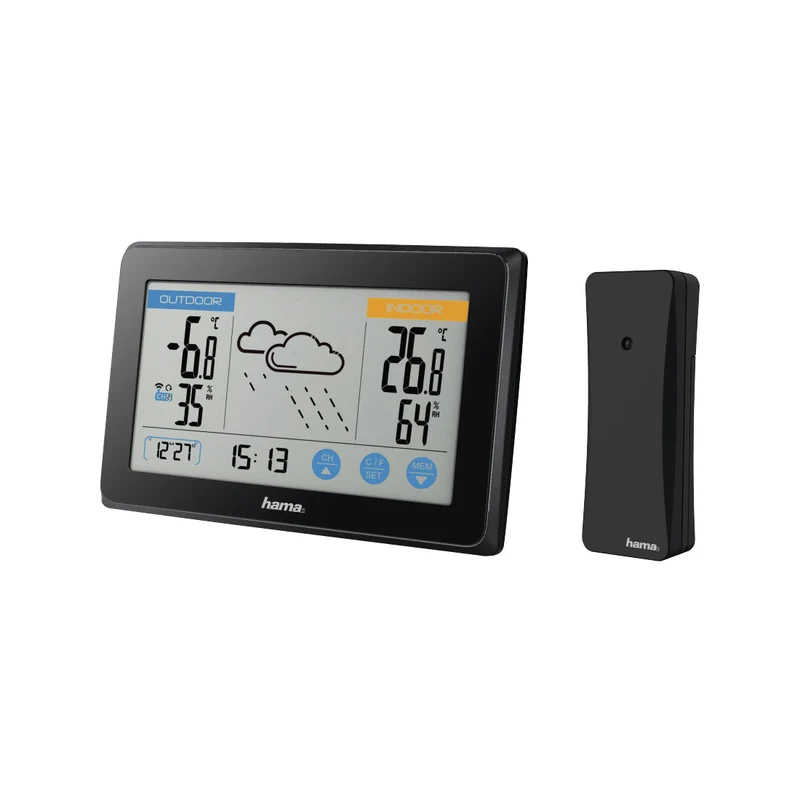 Hama Weather Station Touch Black 186314