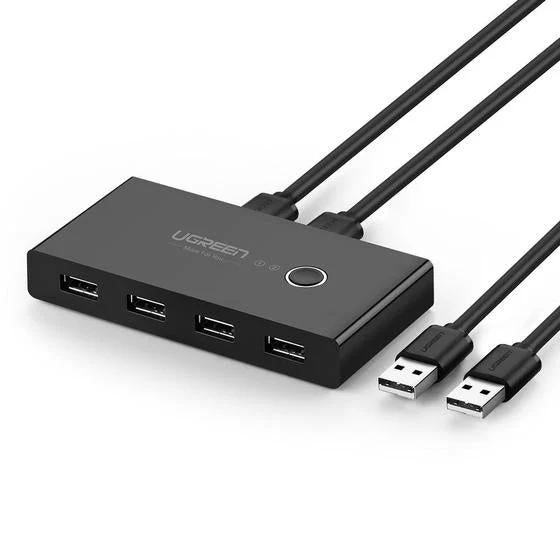 Ugreen Usb 2X4 Sharing Switch Selector Black