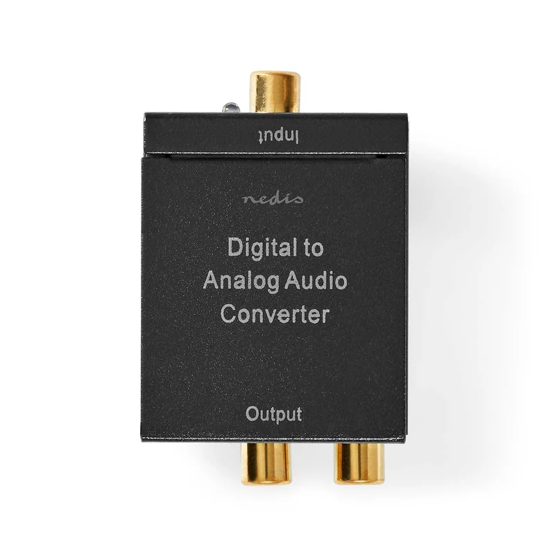Digitale Audioconverter 1-weg - Ingangen audio / video / data: 1x Digital RCA / 1x TosLink - Uitgangen audio / video / data: 1x (2x RCA) / 1x 3.5 mm Audio Out