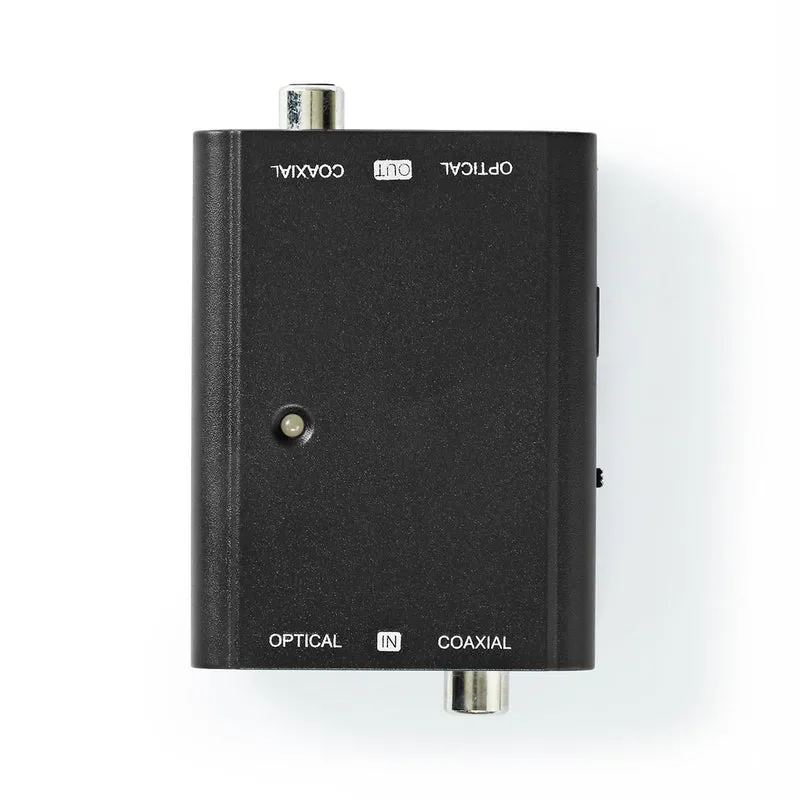 Digitale Audioconverter 2-wegs - Ingangen audio / video / data: 1x S/PDIF (RCA) Female / 1x Toslink Female - Uitgangen audio / video / data: 1x S/PDIF (RCA) Female / 1x TosLink Female