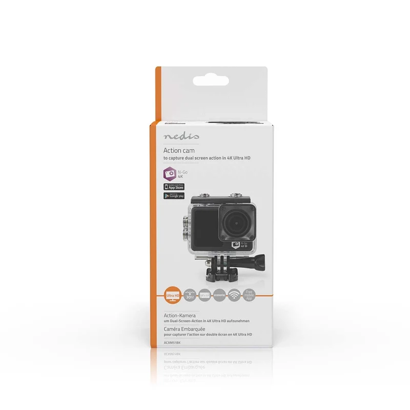 Action Cam Dubbel scherm - 4K@30fps - 16 MPixel