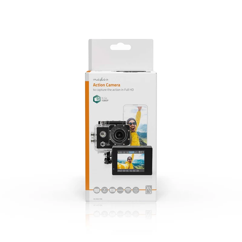 Action Cam 1 Scherm - 1080p@30fps - 12 MPixel