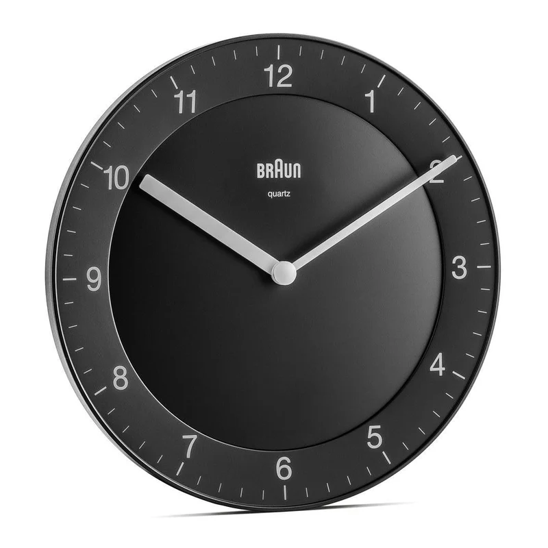 Braun Bc 06 B Quartz Wall Clock Analog Black