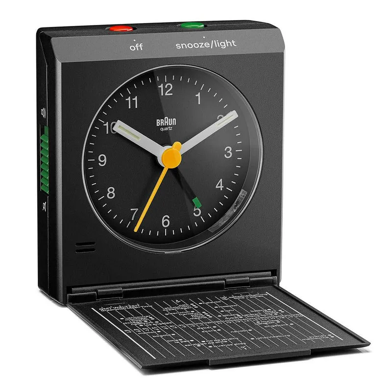Braun Bc 05 B Quartz Foldable Alarm Clock Black