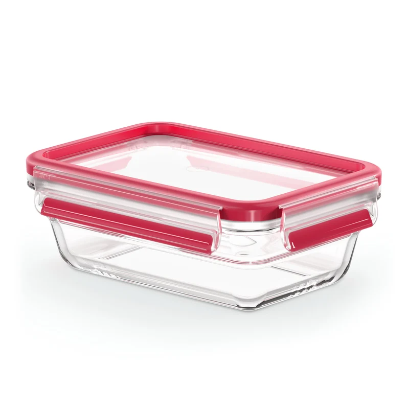Emsa Clip&Close Glass Food Container Square 700 Ml