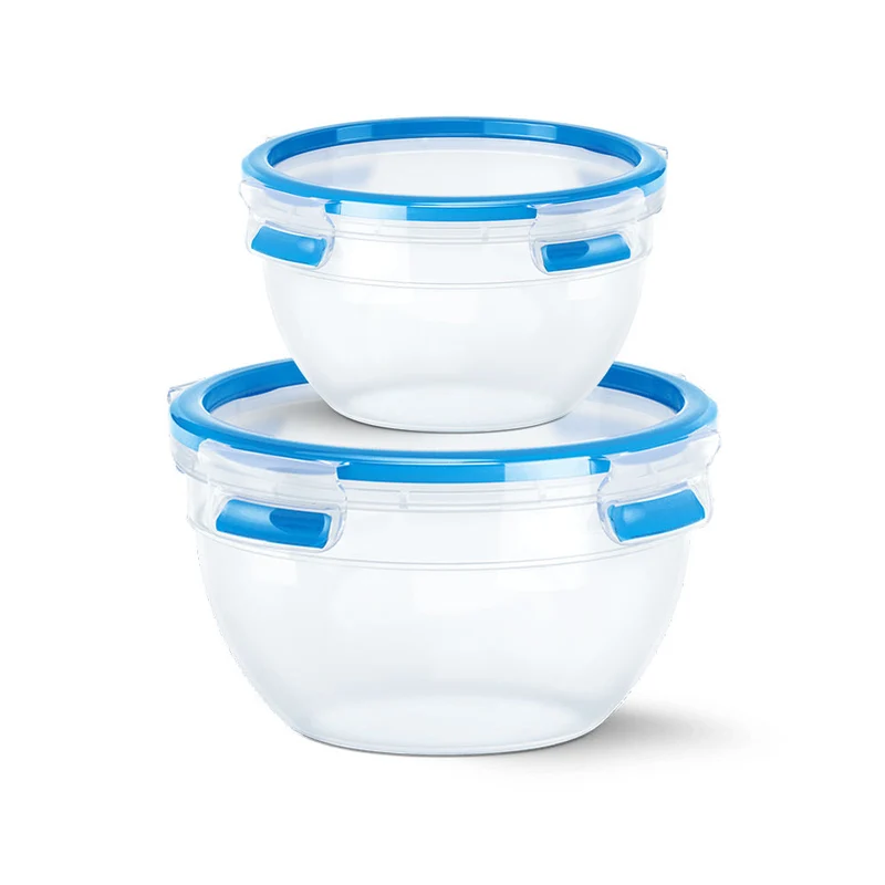 Emsa Clip&Close Food Storage Box 2-Pcs Round