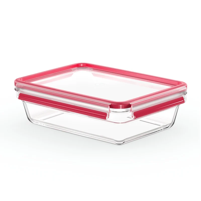 Emsa Clip&Close Glass Food Container, Square 2 L