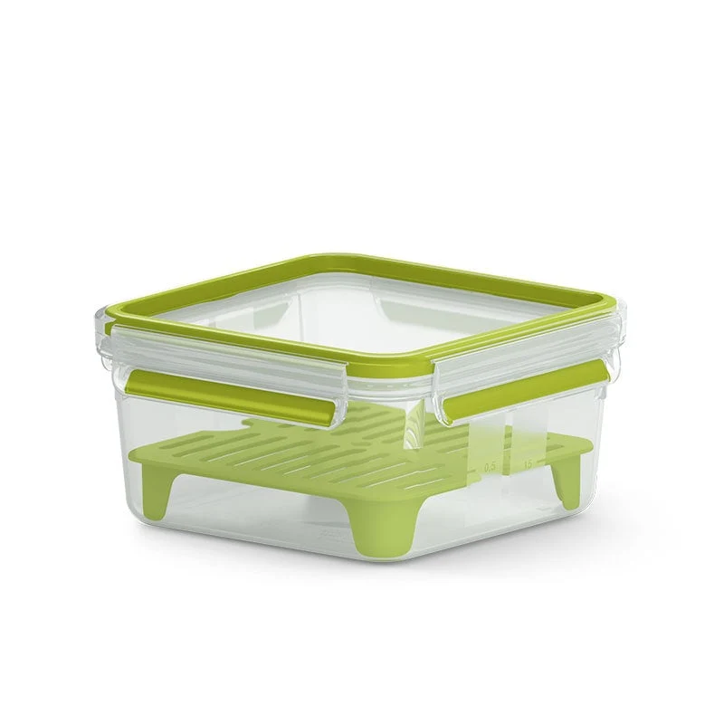 Emsa Clip&Go Food Storage Box Green 1,3 L