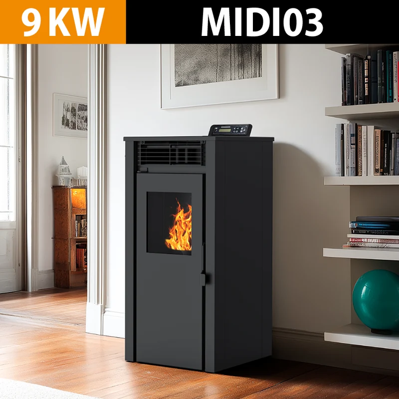 PELLETSTOVE MIDIO3 9KW