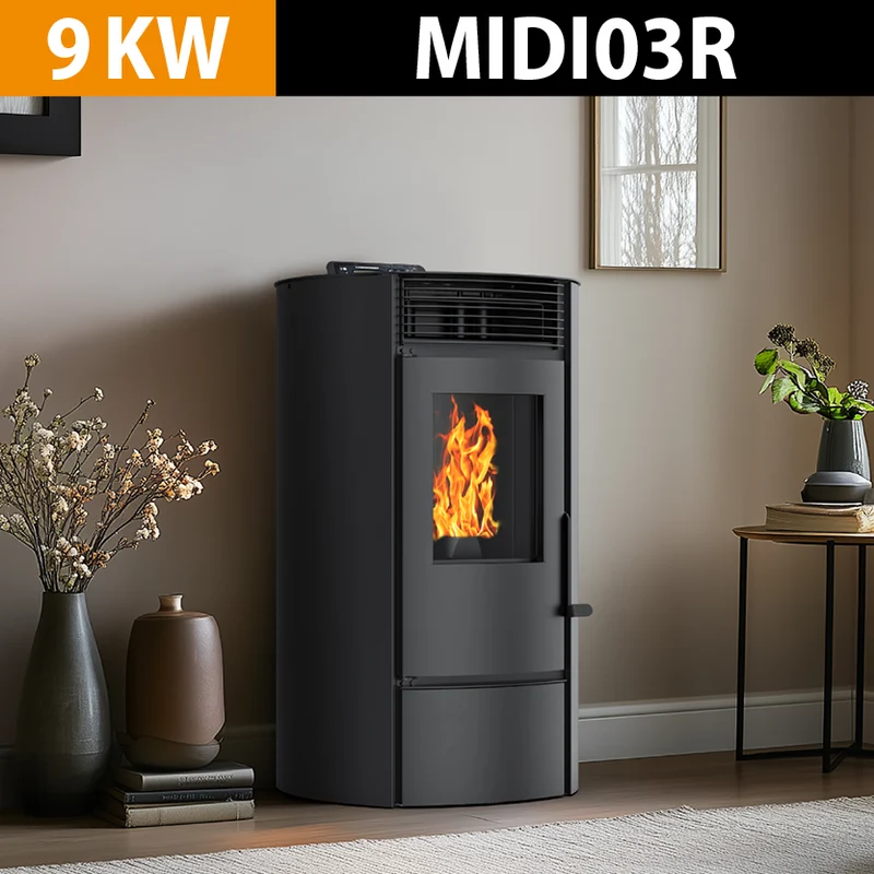PELLETSTOVE MIDIO3R 9KW